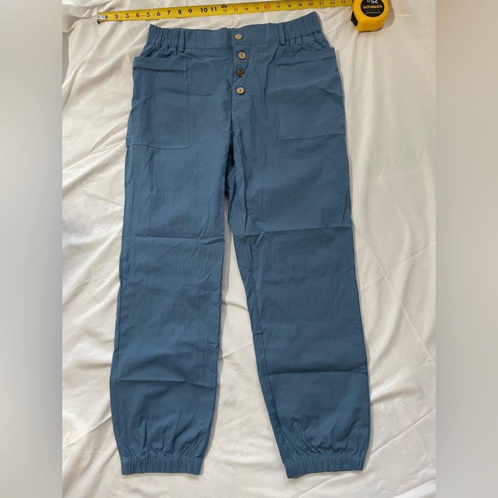Stylish Women's Slate Blue Cargo Pants